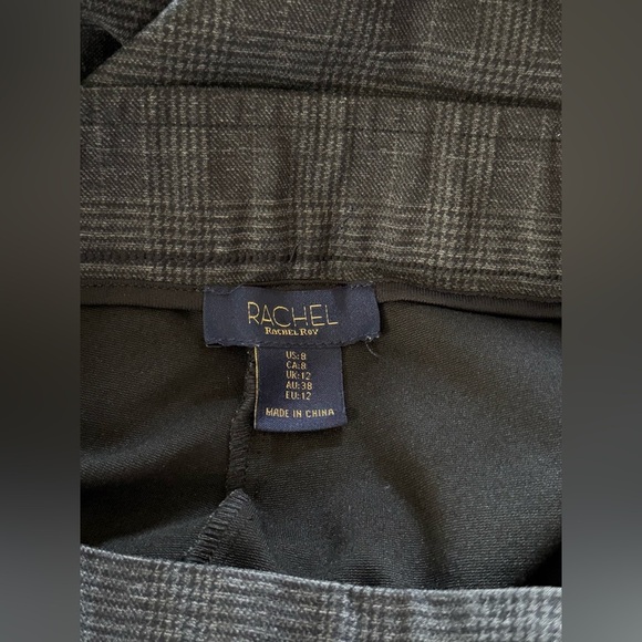 RACHEL Rachel Roy Charcoal Wide Leg Trousers - Picture 5 of 9